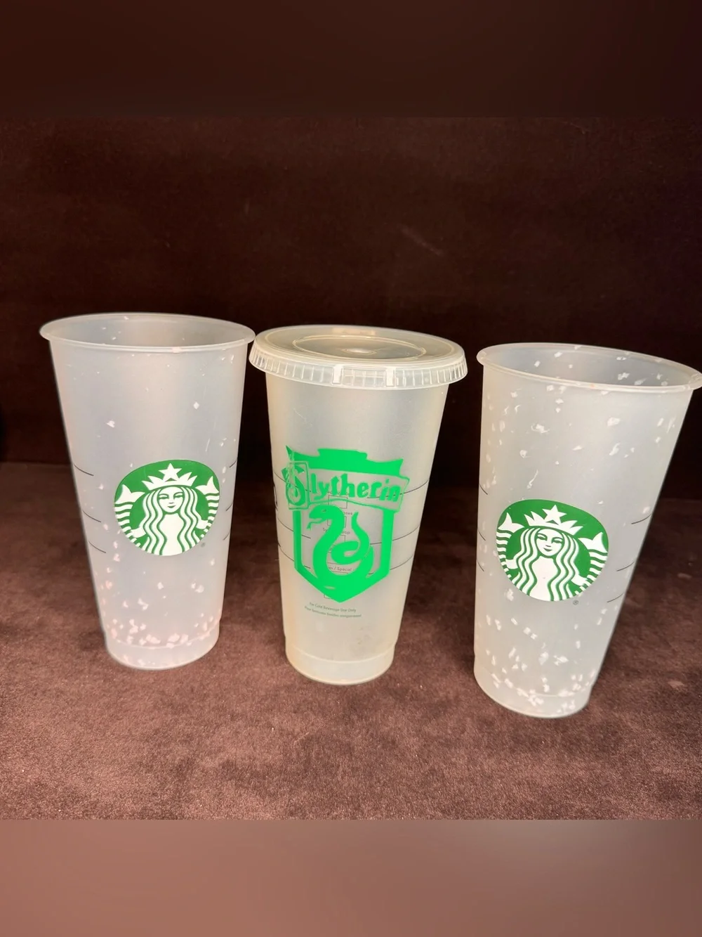 Custom Harry Potter Starbucks Cold Cup 24oz Venti - Slytherin Sorting Hat Reusab